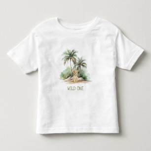 T-shirt Pour Les Tous Petits WiILD ONE Jungle Safari Lion Enfants