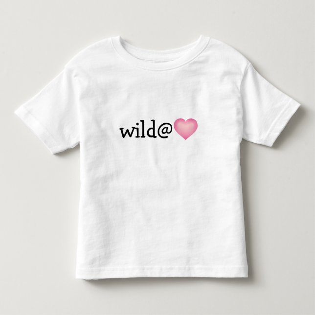 T-shirt Pour Les Tous Petits Wild at Heart - coeur fondu rose (Devant)