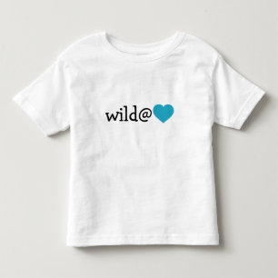 T-shirt Pour Les Tous Petits Wild at Heart - Coeur Turquoise