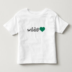 T-shirt Pour Les Tous Petits Wild at Heart - Coeur vert