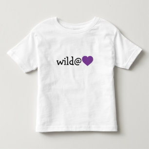 T-shirt Pour Les Tous Petits Wild at Heart - Purple Heart