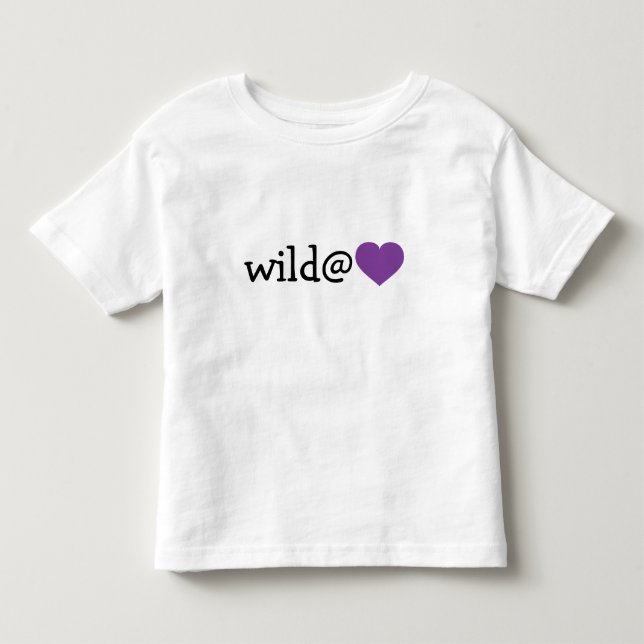 T-shirt Pour Les Tous Petits Wild at Heart - Purple Heart (Devant)