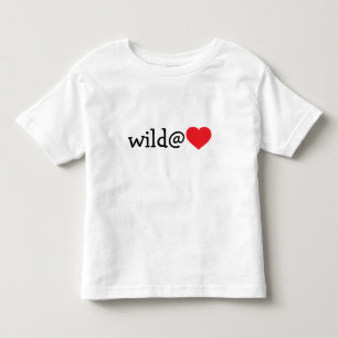 T-shirt Pour Les Tous Petits Wild at Heart - Red Heart