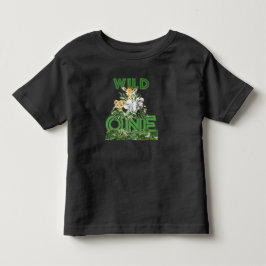 T-shirt Pour Les Tous Petits Wild One Safari premier anniversaire