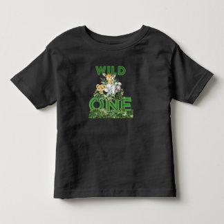 T-shirt Pour Les Tous Petits Wild One Safari premier anniversaire