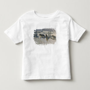 T-shirt Pour Les Tous Petits Wolfs, la nuit d'hiver, c.1910