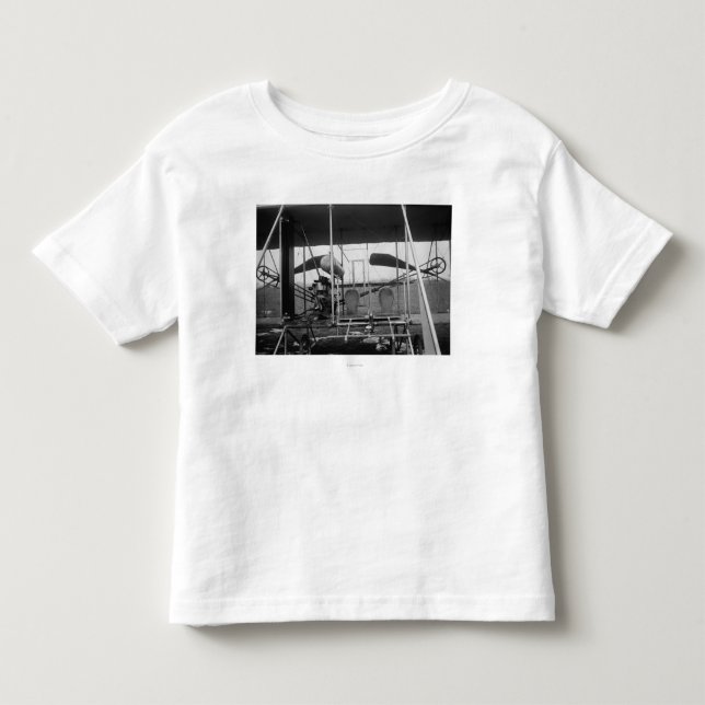 T-shirt Pour Les Tous Petits Wright Brothers Plane avec Pilot et (Devant)