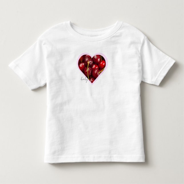 T-shirt Pour Les Tous Petits Y2K『baby』チェリーデザイン♡ (Devant)