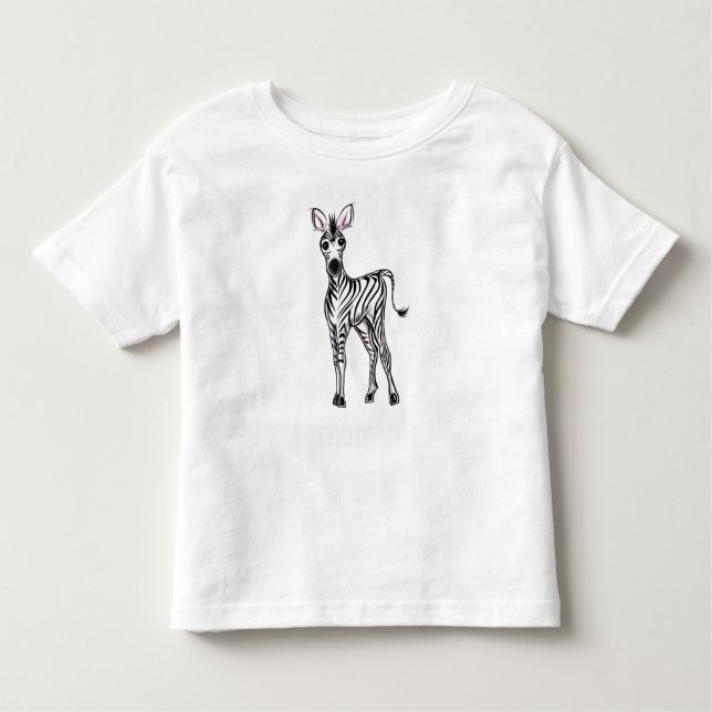 T-shirt Pour Les Tous Petits Zèbre (Devant)