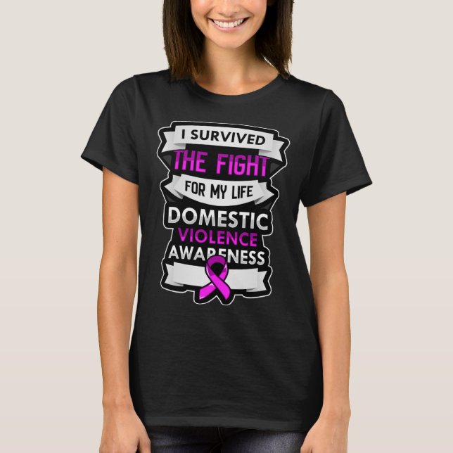 T-shirt pour les victimes de violence domestique (Devant)