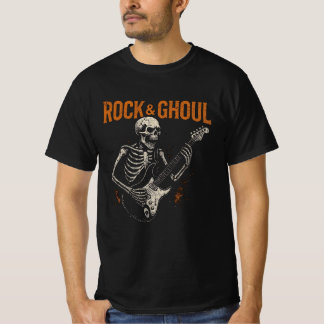 T-shirt pour l'Halloween Rock & Ghoul - Squelette 