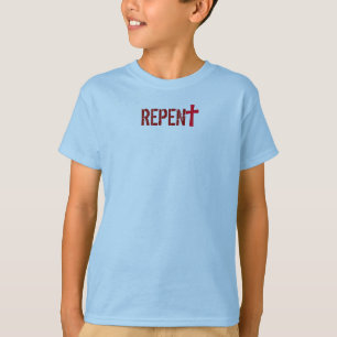 T-shirt pour LUI (jeunesse) : REPENTISSEZ-VOUS + Agit le