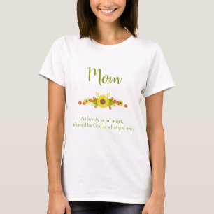 T-shirt Pour maman floral