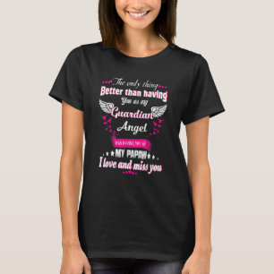 T-shirt Pour Mem Femmes Perdre Papaw Mémorial De Ma Papaw 