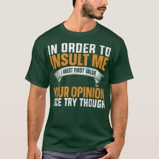 T-shirt POUR M'INSULTER Chemise