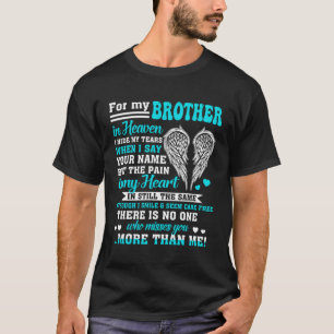 T-shirt Pour Mon Frère Dans Le Ciel Poèmes Pour Hommes Fem