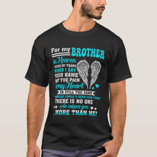 T-shirt Pour Mon Frère Dans Le Ciel Poèmes Pour Hommes Fem