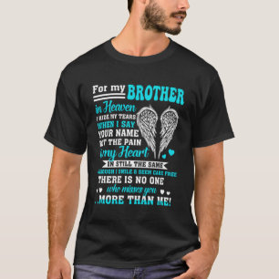 T-shirt Pour Mon Frère Dans Le Ciel Poèmes Pour Hommes Fem