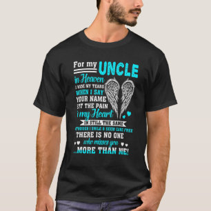 T-shirt Pour Mon Oncle Au Ciel Personne Ne Vous Manque Plu