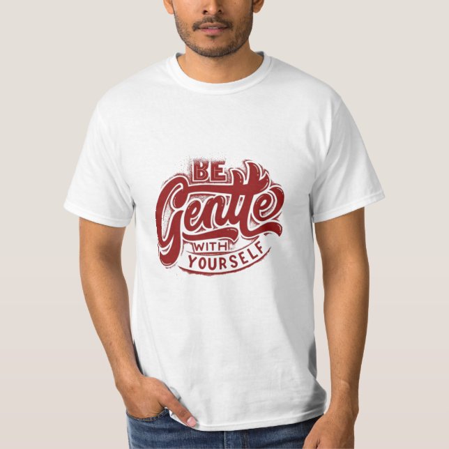 T-Shirt pour motif rouge - Typographie audacieuse  (Devant)