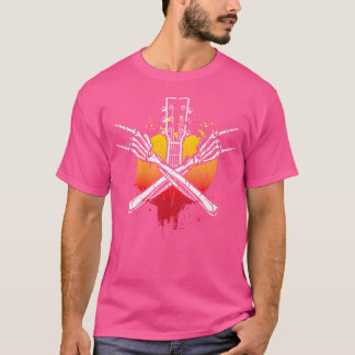 T-shirt Pour Musicien Guitariste Musique Basse Ventilateur