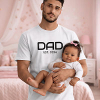 T-shirt pour papa établi en gras noir