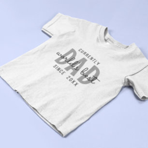 T-shirt pour papa le meilleur du monde depuis 20XX
