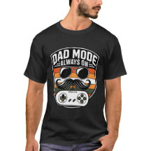 T-shirt pour papa rétro joueur avec mode papa touj