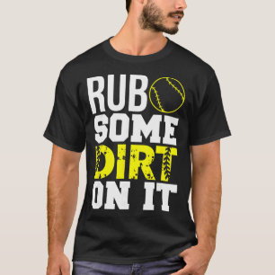 T-shirt pour parents de softball Maman Papa Frotte