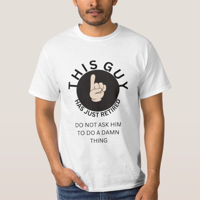 T-shirt pour retraités (Devant)