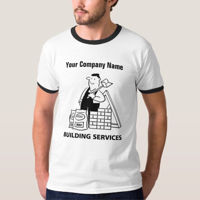 T-Shirt Pour Services De Construction (Devant)