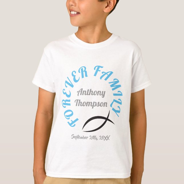 T-shirt Pour toujours chemise chrétienne de jour (Devant)