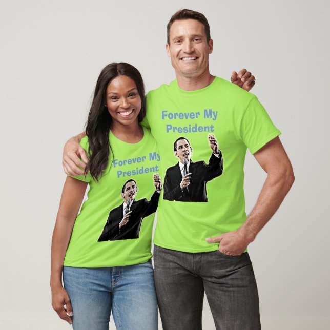 T-shirt Pour toujours mon président Barack Obama soutient  (Unisexe)