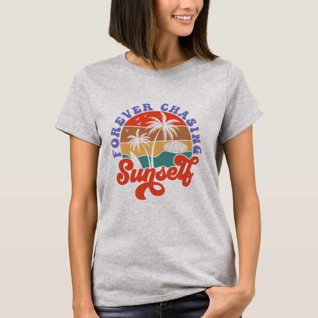 T-shirt "Pour toujours se chasser", Summer Beach, (Devant)