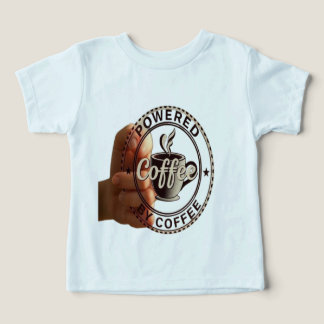 T-shirt pour tout-petit "Alimenté Au Café" Tri-mél
