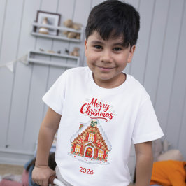 T-Shirt pour tout-petit avec maison de Noël person