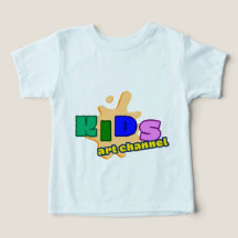 T-shirt pour tout-petit chaîne d'art pour enfants 