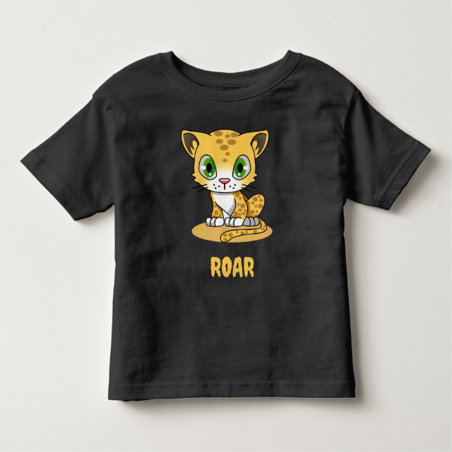 T-shirt pour tout-petit léopard bébé (Devant)