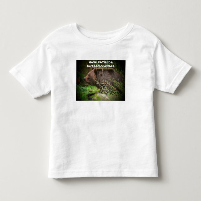 T-shirt pour tout-petit 'Soyez patients, je suis à (Devant)
