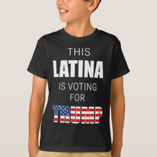 T-shirt Pour Trump 2020 Président Femmes hispaniques