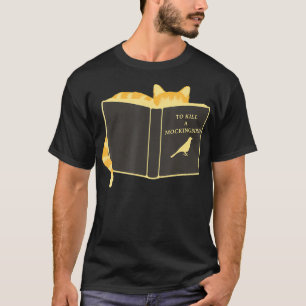 T-shirt Pour Tuer Un Mockingbird Drôle Chat Manger Oiseau
