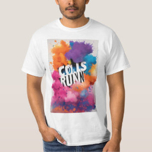 T-shirt pour un événement d'exécution couleur.