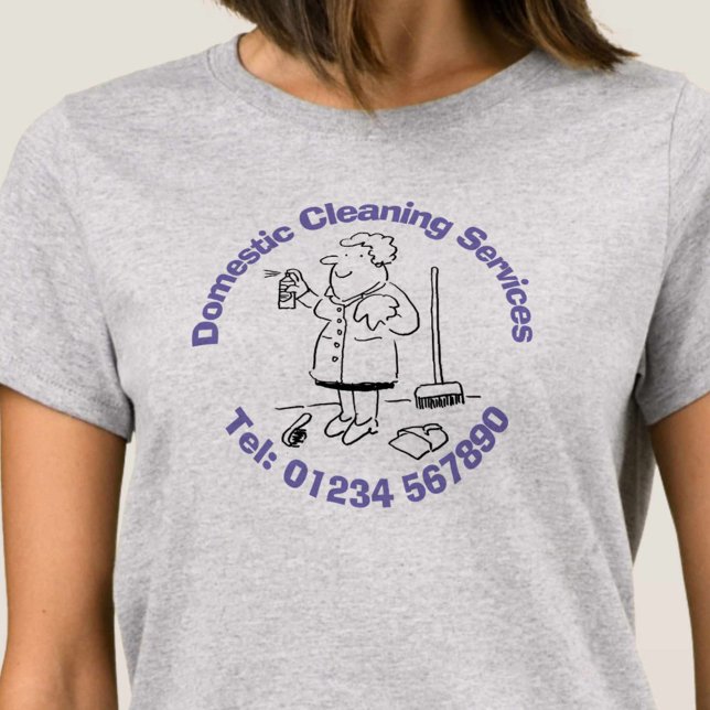 T-shirt Pour un nettoyeur - Services de nettoyage domestiq (Créateur téléchargé)