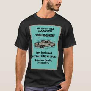 T-shirt Pour vieillir 50e anniversaire Plaisanterie Voitur