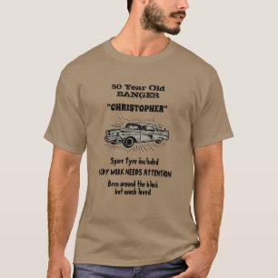 T-shirt Pour vieillir 50e anniversaire Plaisanterie Voitur