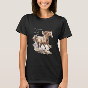 T-shirt Pour voler sans ailes il suffit de faire un cheval
