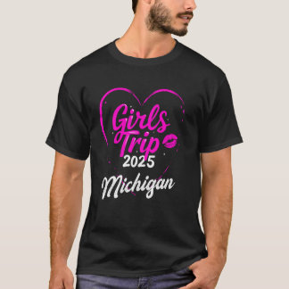 T-shirt pour voyage de filles au Michigan 2025 pou