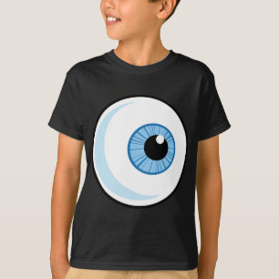 T-shirt Pourcentage-Free-RF-Copyright-Safe-Blue-Eye-Ball E