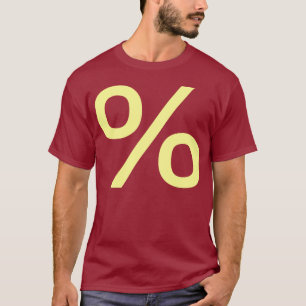 T-shirt Pourcentage - jaune pâle
