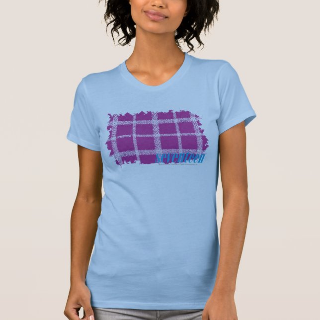 T-shirt Pourpre 4 de plaid (Devant)